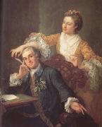 HOGARTH, William David Garrick and his Wife (mk25) oil painting picture wholesale